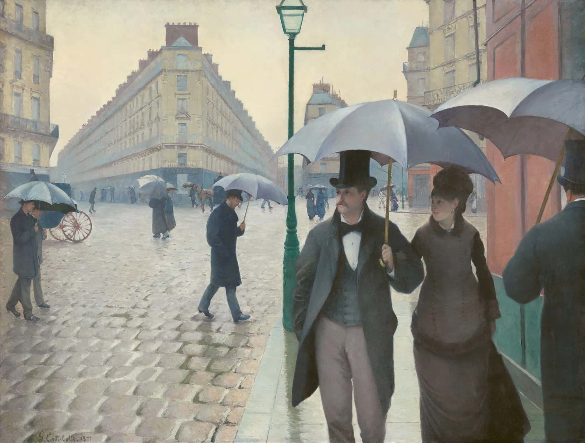 Paris Street; Rainy Day — Gustave Caillebotte